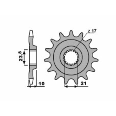 Piñón PBR acero estándar 2260 - 520 - motoscamaralweb.com