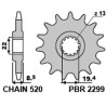 Piñón PBR acero estándar 2299 - 520 - motoscamaralweb.com