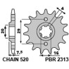 Piñón PBR acero estándar 2313 - 520 - motoscamaralweb.com