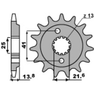 Piñón PBR acero estándar 346 - 525 - motoscamaralweb.com