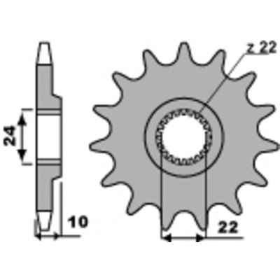 Piñón PBR acero estándar 402 - 520 - motoscamaralweb.com