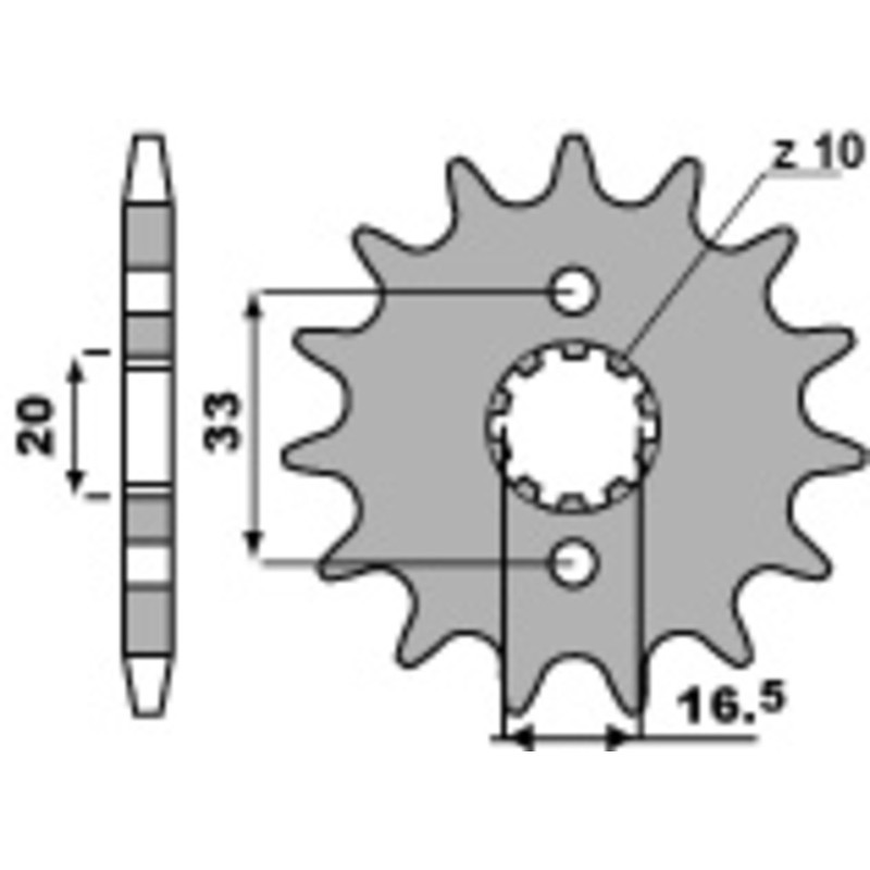 Piñón PBR acero estándar 430 - 520 - motoscamaralweb.com Piñón PBR acero estándar 430 - 520 - motoscamaralweb.com