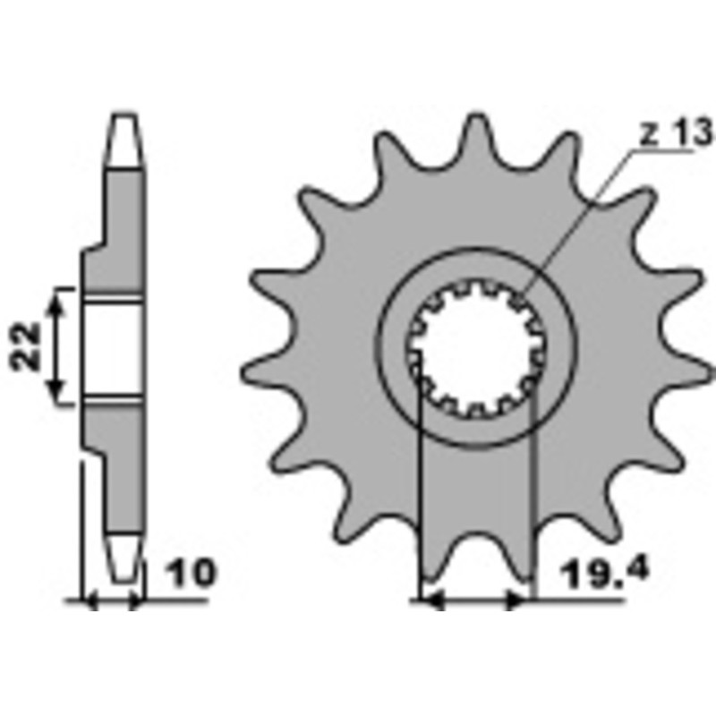 Piñón PBR acero estándar 435 - 520 - motoscamaralweb.com Piñón PBR acero estándar 435 - 520 - motoscamaralweb.com