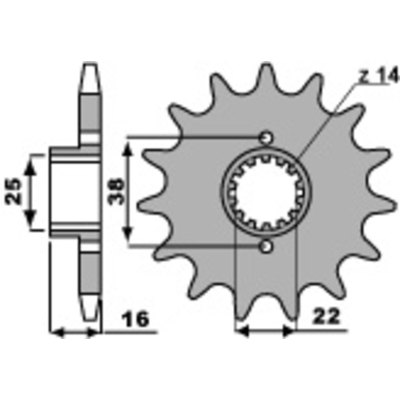 Piñón PBR acero estándar 490 - 520 - motoscamaralweb.com