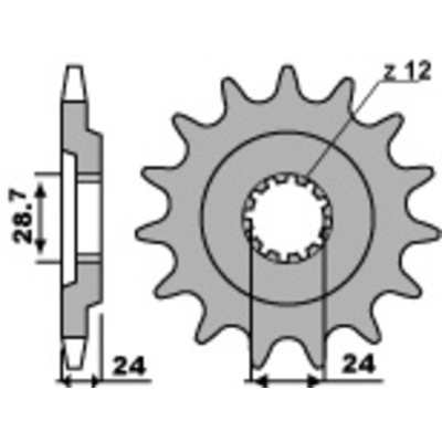 Piñón PBR acero estándar 530 - 530 - motoscamaralweb.com