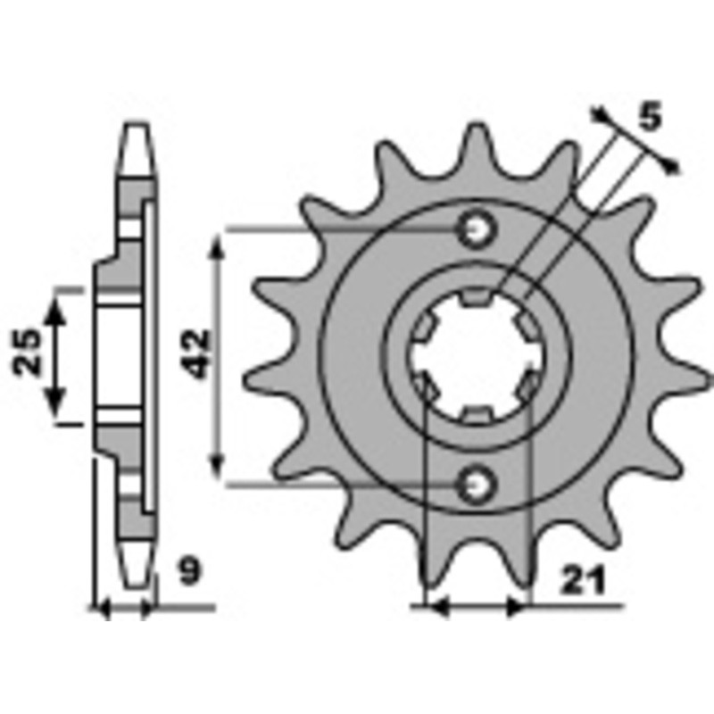 Piñón PBR acero estándar 576 - 428 - motoscamaralweb.com Piñón PBR acero estándar 576 - 428 - motoscamaralweb.com