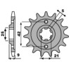 Piñón PBR acero estándar 576 - 428 - motoscamaralweb.com