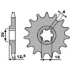 Piñón PBR acero estándar 801 - 428 - motoscamaralweb.com