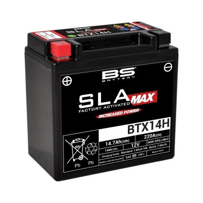 Batería BS BATTERY SLA MAX BTX14H (FA) - motoscamaralweb.com