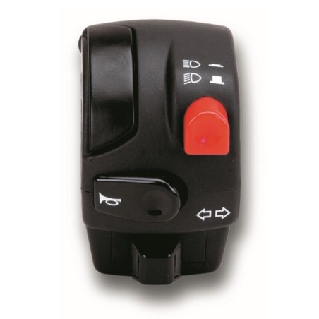 Botonera Domino izquierda. claxon. intermitente Luz corta/larga - motoscamaralweb.com