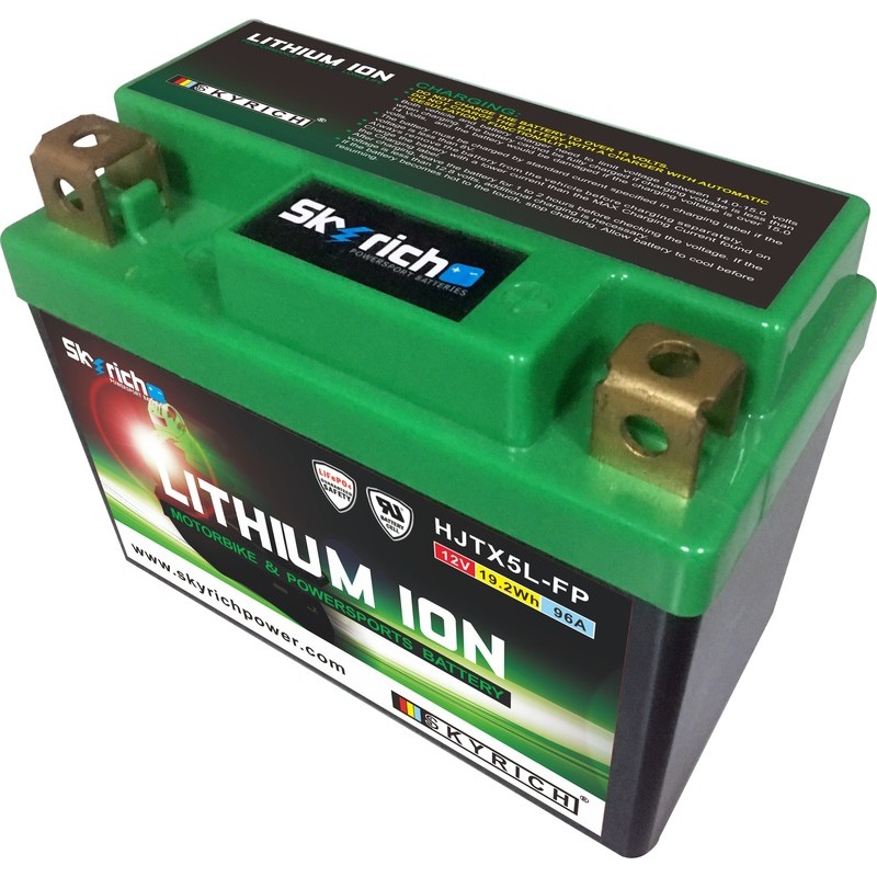 Batería de litio Skyrich LITX5L (Con indicador de carga) - motoscamaralweb.com Batería de litio Skyrich LITX5L (Con indicador de carga) - motoscamaralweb.com