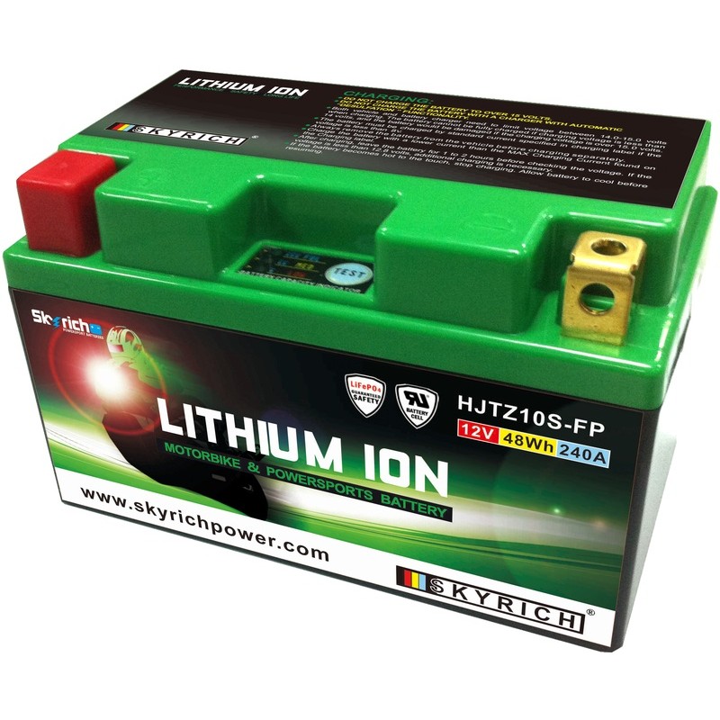 Batería de litio Skyrich LITZ10S (Con indicador de carga) - motoscamaralweb.com Batería de litio Skyrich LITZ10S (Con indicador de carga) - motoscamaralweb.com