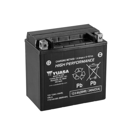 Batería YUASA YTX14H-BS (con electrolito) - motoscamaralweb.com