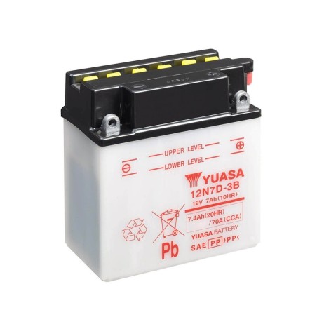 Batería YUASA 12N7D-3B DC (sin electrolito) - motoscamaralweb.com