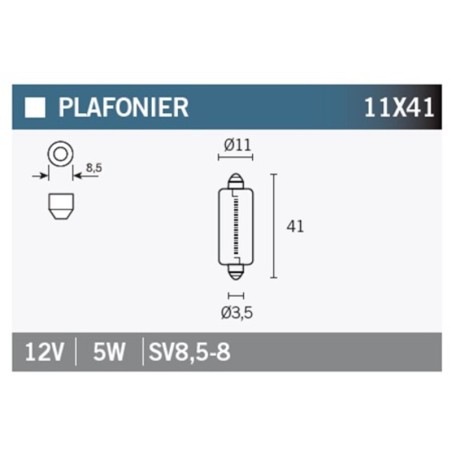 Lámpara OSRAM 6413 - 12V 5W - 10 uds - motoscamaralweb.com