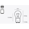 Lámpara TECNIUM S25 12V 21/5W - 10 uds - motoscamaralweb.com