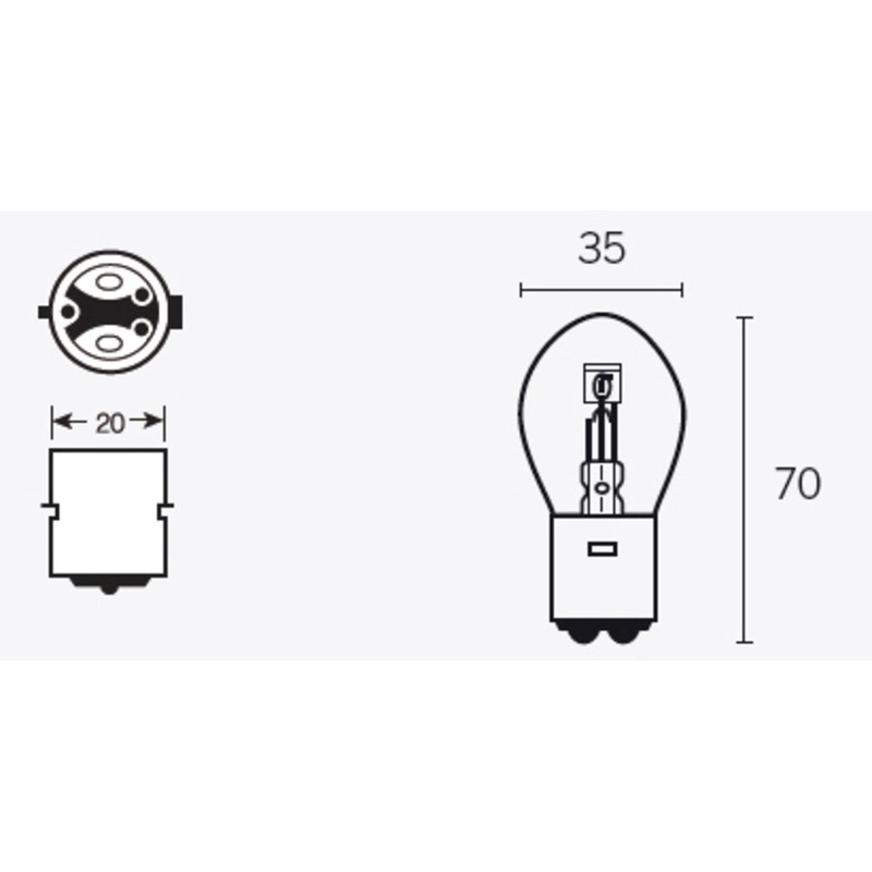 Lámpara TECNIUM S2 12V 40/45W - 10 uds - motoscamaralweb.com Lámpara TECNIUM S2 12V 40/45W - 10 uds - motoscamaralweb.com