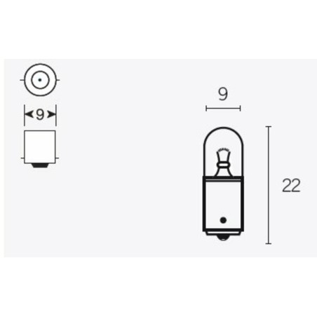 Lámpara TECNIUM T85 12V 4W - 10 uds - motoscamaralweb.com