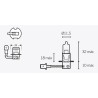 Lámpara V PARTS halógena H3 - motoscamaralweb.com