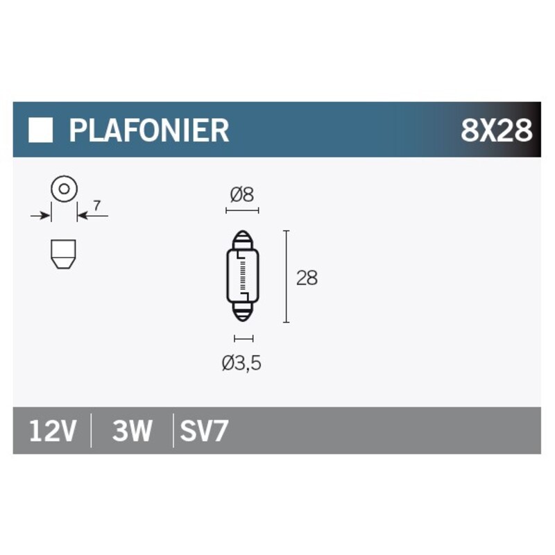 Lámpara V PARTS SV 7 - 10 uds - motoscamaralweb.com Lámpara V PARTS SV 7 - 10 uds - motoscamaralweb.com