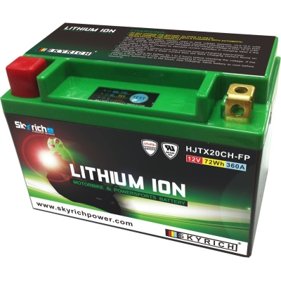 Batería de litio Skyrich LITX20CH (Con indicador de carga) - motoscamaralweb.com