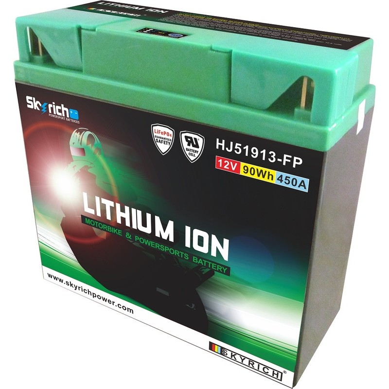 Batería de litio Skyrich LI51913 (Con indicador de carga) - motoscamaralweb.com Batería de litio Skyrich LI51913 (Con indicador de carga) - motoscamaralweb.com