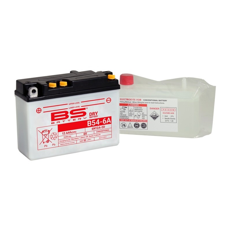 Batería BS BATTERY 6N12A-2D (B54-6A) - motoscamaralweb.com Batería BS BATTERY 6N12A-2D (B54-6A) - motoscamaralweb.com