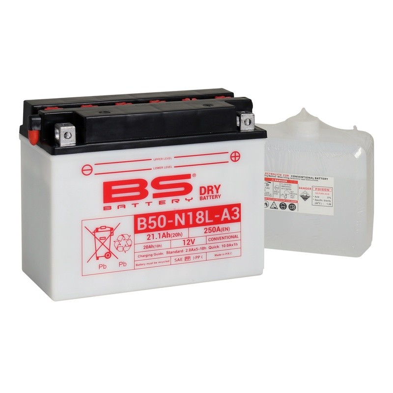 Batería BS BATTERY B50-N18L-A3 - motoscamaralweb.com Batería BS BATTERY B50-N18L-A3 - motoscamaralweb.com