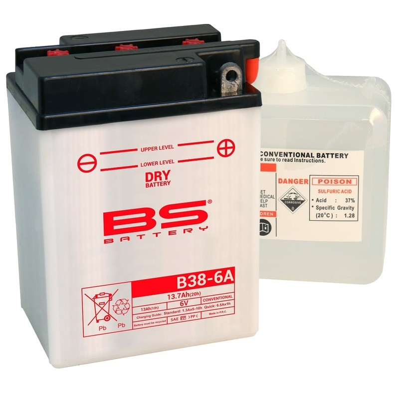 Batería BS BATTERY B38-6A - motoscamaralweb.com Batería BS BATTERY B38-6A - motoscamaralweb.com