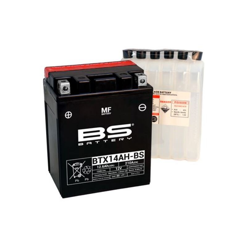Batería BS BATTERY BTX14AH-BS - motoscamaralweb.com Batería BS BATTERY BTX14AH-BS - motoscamaralweb.com