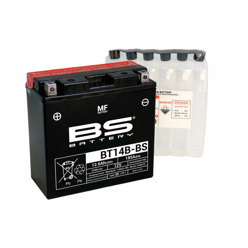 Batería BS BATTERY BS BT14B-BS - motoscamaralweb.com Batería BS BATTERY BS BT14B-BS - motoscamaralweb.com