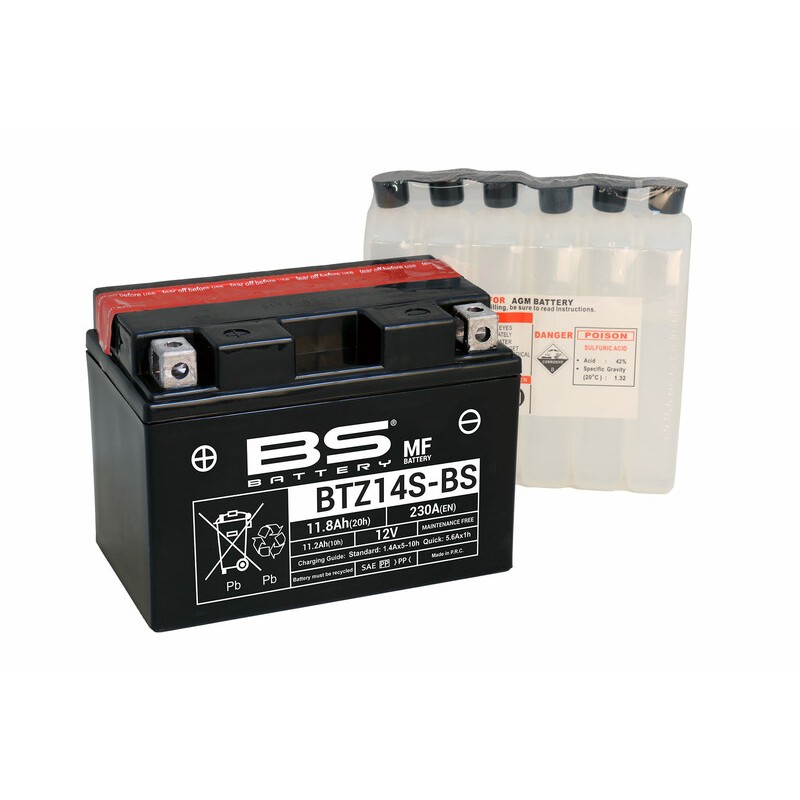 Batería BS BATTERY BS BTZ14S-BS - motoscamaralweb.com Batería BS BATTERY BS BTZ14S-BS - motoscamaralweb.com