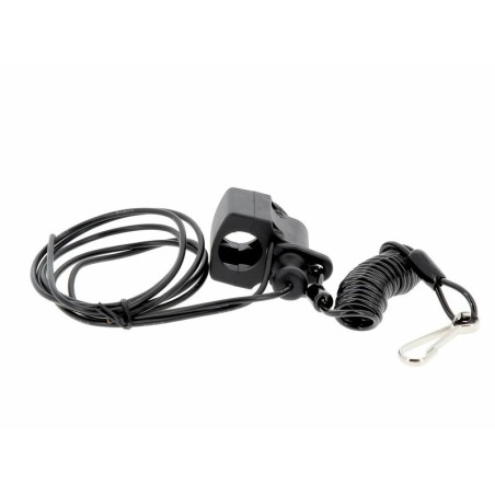 Botón Stop TECNIUM racing negro - motoscamaralweb.com