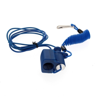 Botón Stop TECNIUM racing azul - motoscamaralweb.com
