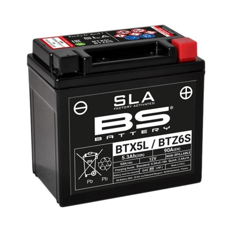 Batería BS BATTERY SLA BTX5L / BTZ6S - motoscamaralweb.com Batería BS BATTERY SLA BTX5L / BTZ6S - motoscamaralweb.com