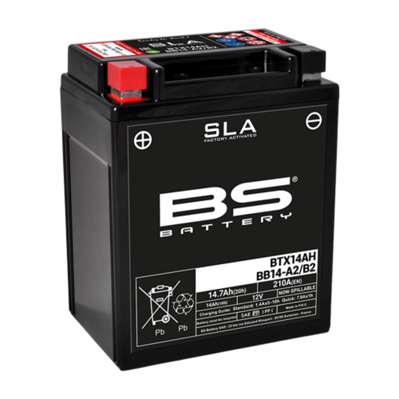 Batería BS BATTERY SLA BTX14AH/BB14-A2/B2 (FA) - motoscamaralweb.com Batería BS BATTERY SLA BTX14AH/BB14-A2/B2 (FA) - motoscamaralweb.com
