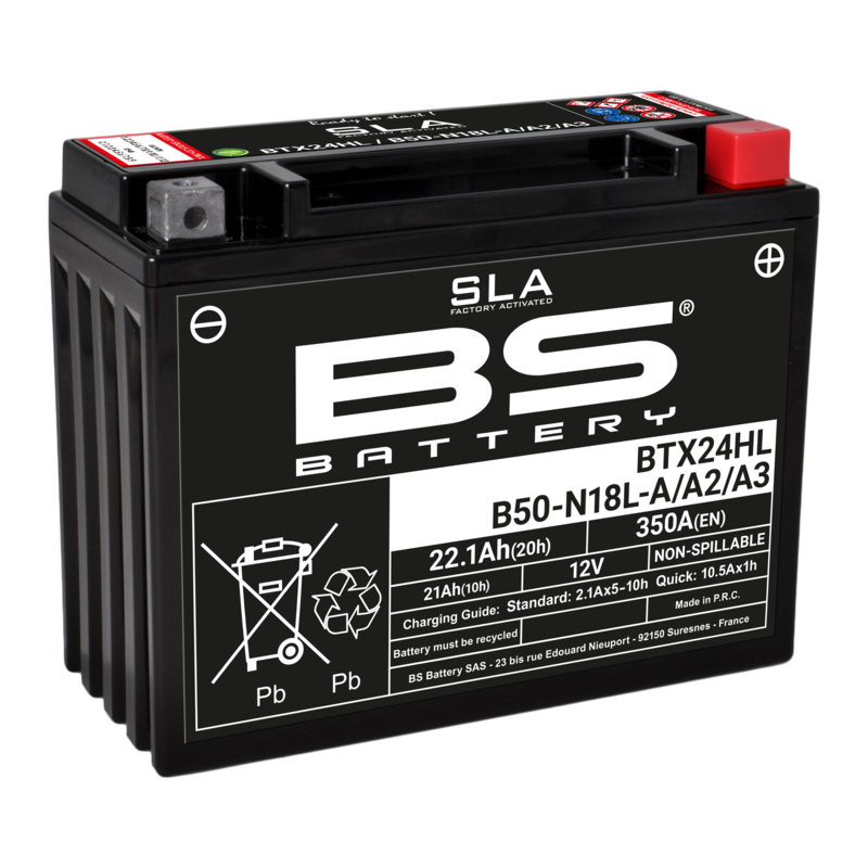 Batería BS BATTERY SLA BTX24HL (FA) - motoscamaralweb.com Batería BS BATTERY SLA BTX24HL (FA) - motoscamaralweb.com