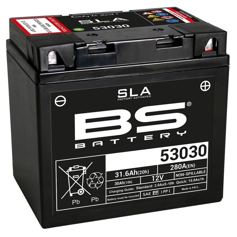 Batería BS BATTERY SLA sin mantenimiento activada en fábrica 53030 - motoscamaralweb.com Batería BS BATTERY SLA sin mantenimiento activada en fábrica 53030 - motoscamaralweb.com