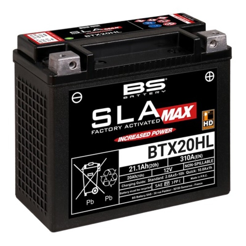 Batería BS BATTERY SLA MAX BTX20HL (FA) - motoscamaralweb.com Batería BS BATTERY SLA MAX BTX20HL (FA) - motoscamaralweb.com
