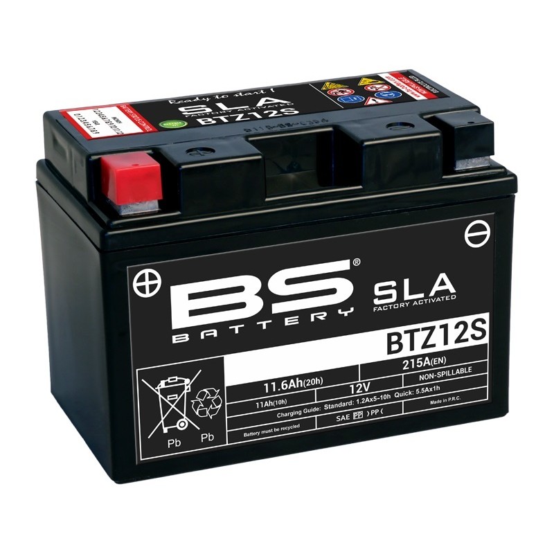 Batería BS BATTERY SLA BTZ12S (FA) - motoscamaralweb.com Batería BS BATTERY SLA BTZ12S (FA) - motoscamaralweb.com