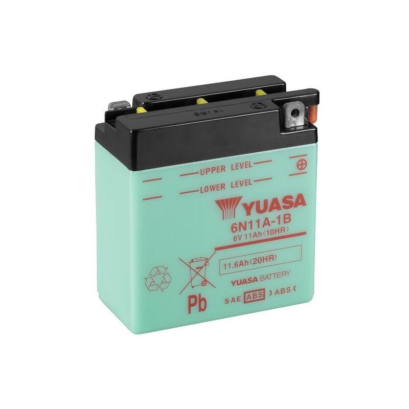 Batería YUASA 6N11A-1B Dry charged (sin electrolito) - motoscamaralweb.com Batería YUASA 6N11A-1B Dry charged (sin electrolito) - motoscamaralweb.com
