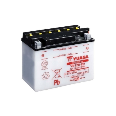 Batería YUASA YB12B-B2 Dry charged (sin electrolito) - motoscamaralweb.com
