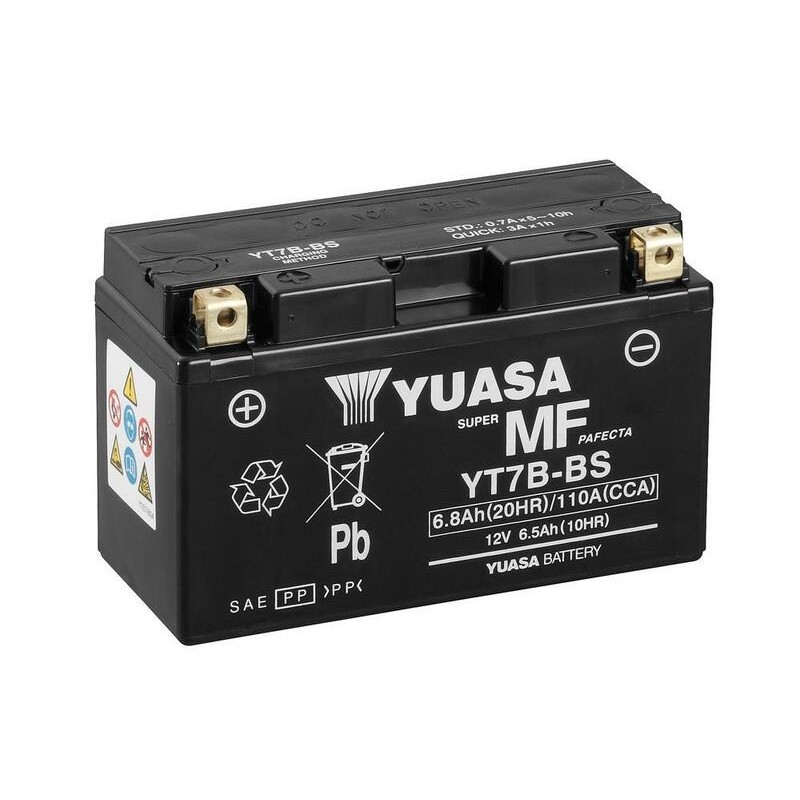 Batería YUASA YT7B-BS Combipack (con electrolito) - motoscamaralweb.com Batería YUASA YT7B-BS Combipack (con electrolito) - motoscamaralweb.com