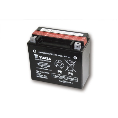 Batería YUASA YTX20HL-BS Combipack (con electrolito) - motoscamaralweb.com