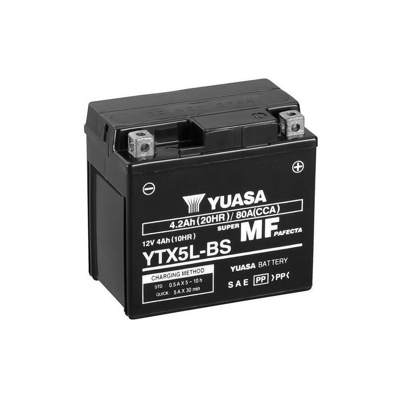 Batería YUASA YTX5L-BS Combipack (con electrolito) - motoscamaralweb.com Batería YUASA YTX5L-BS Combipack (con electrolito) - motoscamaralweb.com