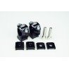 Torretas de manillar SCAR Ø28.6mm altura regulable 30-45mm (para tija OEM) - Negro - motoscamaralweb.com