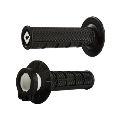 Puños ODI MX V2 Lock-On Half-Waffle - Negro- motoscamaralweb.com