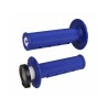 Puños ODI MX V2 Lock-On Half-Waffle - Azul- motoscamaralweb.com