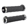 Puños ODI X-treme ATV Lock-On Negro/Plata- motoscamaralweb.com