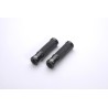 Puños aluminio CNC negro Ø22 - 125mm LSL 138G125SW- motoscamaralweb.co